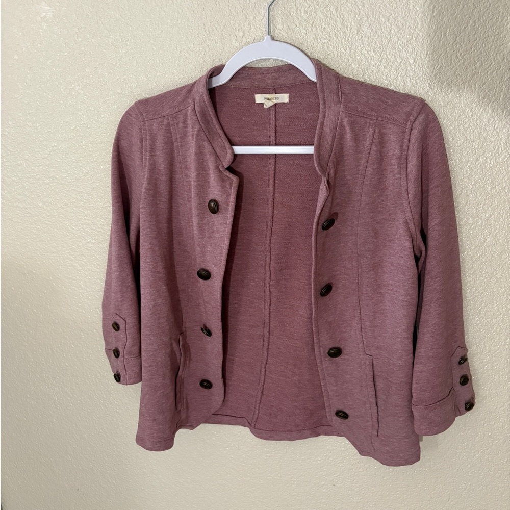 Maurices Dusty Rose/Mauve Cardigan/Blazer